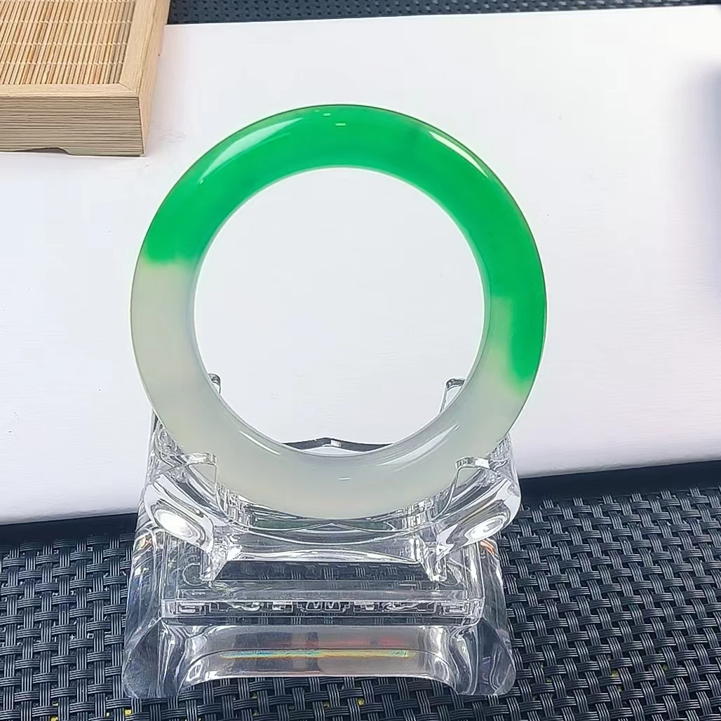 半壁绿粗精美雕刻气质男女同款百搭精致奇石