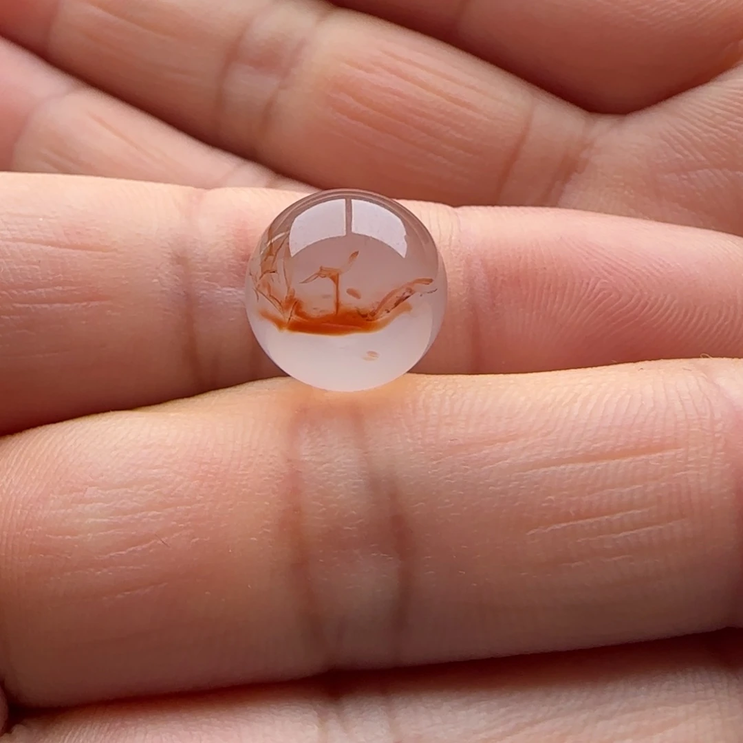 南红玛瑙未镶嵌圆珠12.2快**生