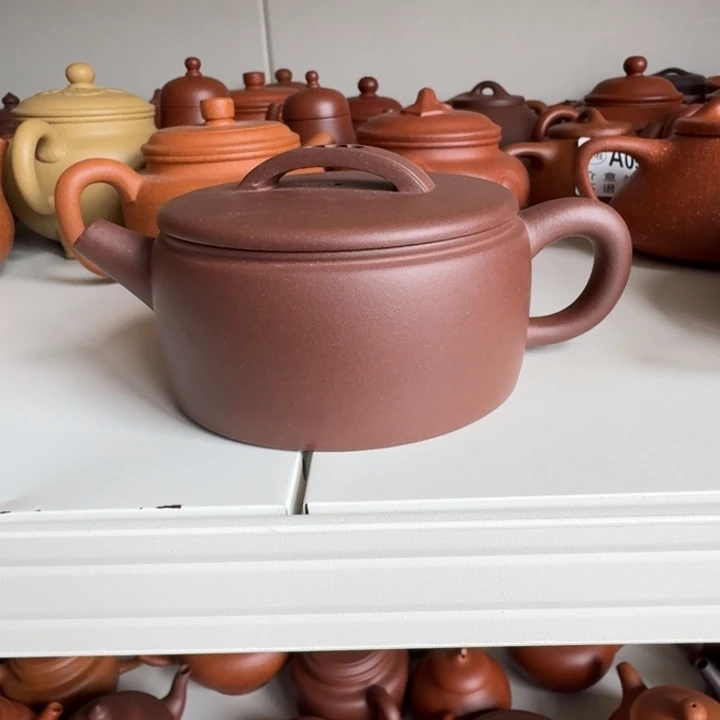 紫砂茶杯紫泥汉瓦200cc