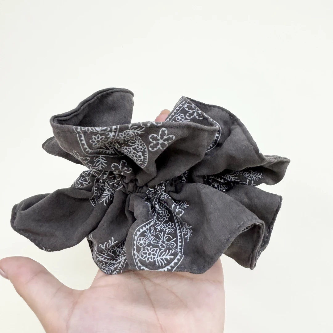 L282脏脏灰肠圈简约气质韩版发圈高档头绳发绳头百搭时尚