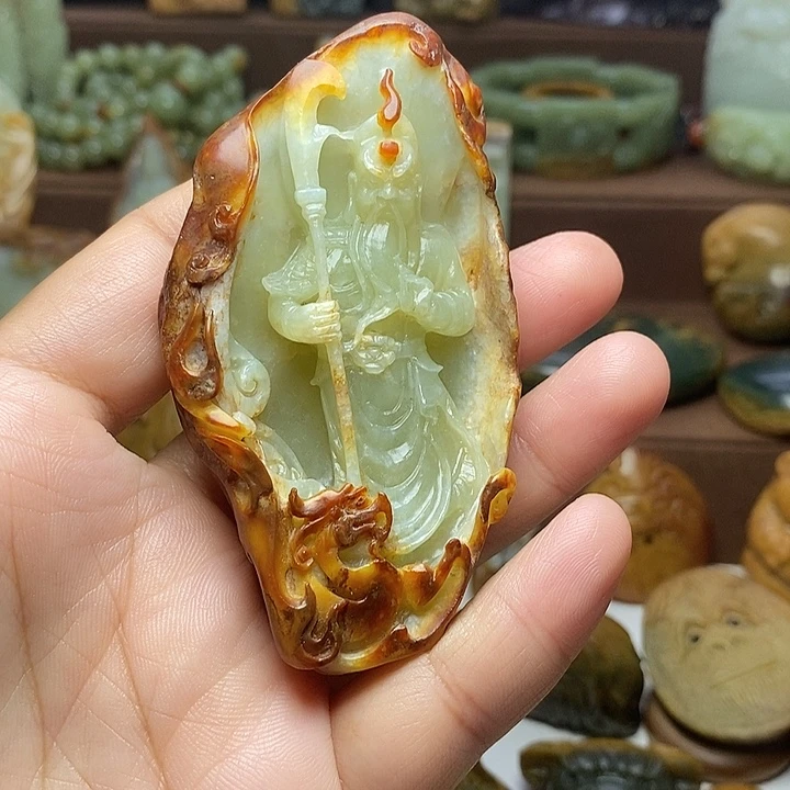 军***化岫岩河磨玉（透闪石质玉）未镶嵌颈饰