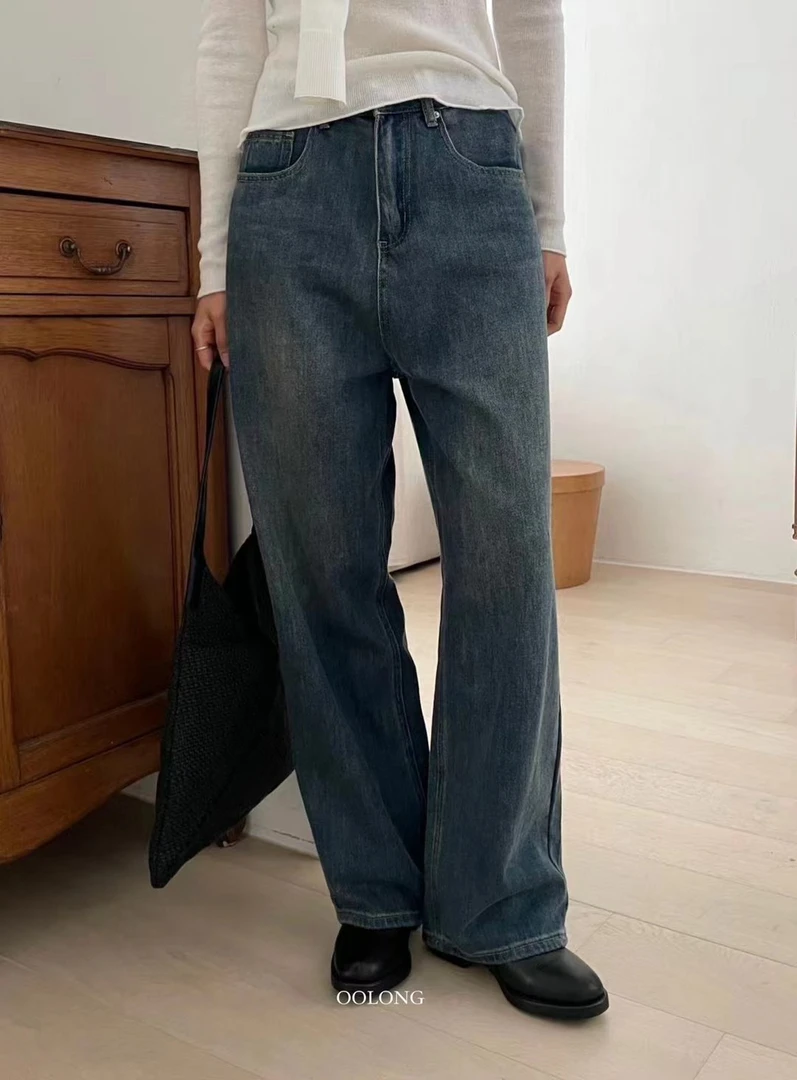2024清 简约牛仔裤