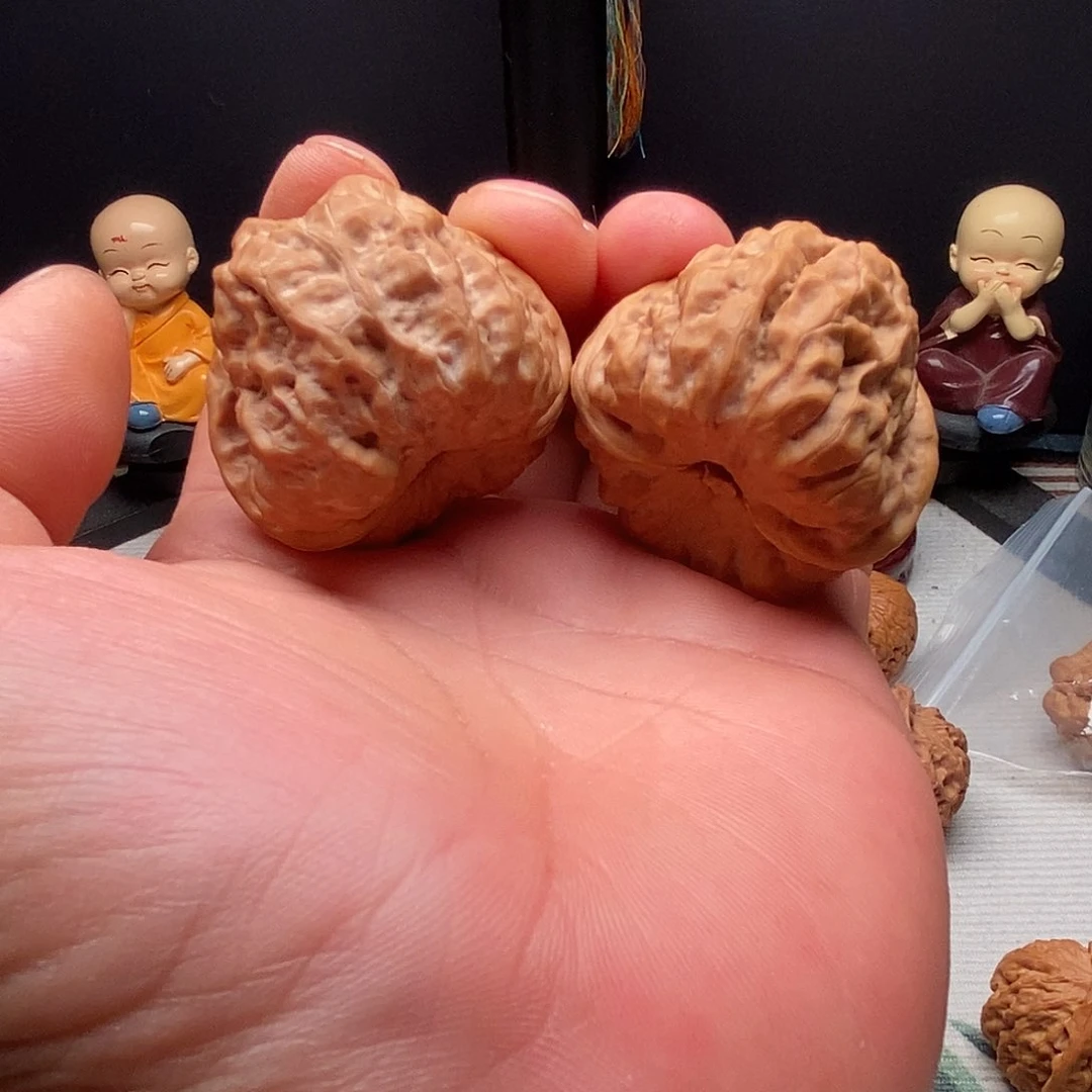 文玩核桃把件41蛤蟆头有修