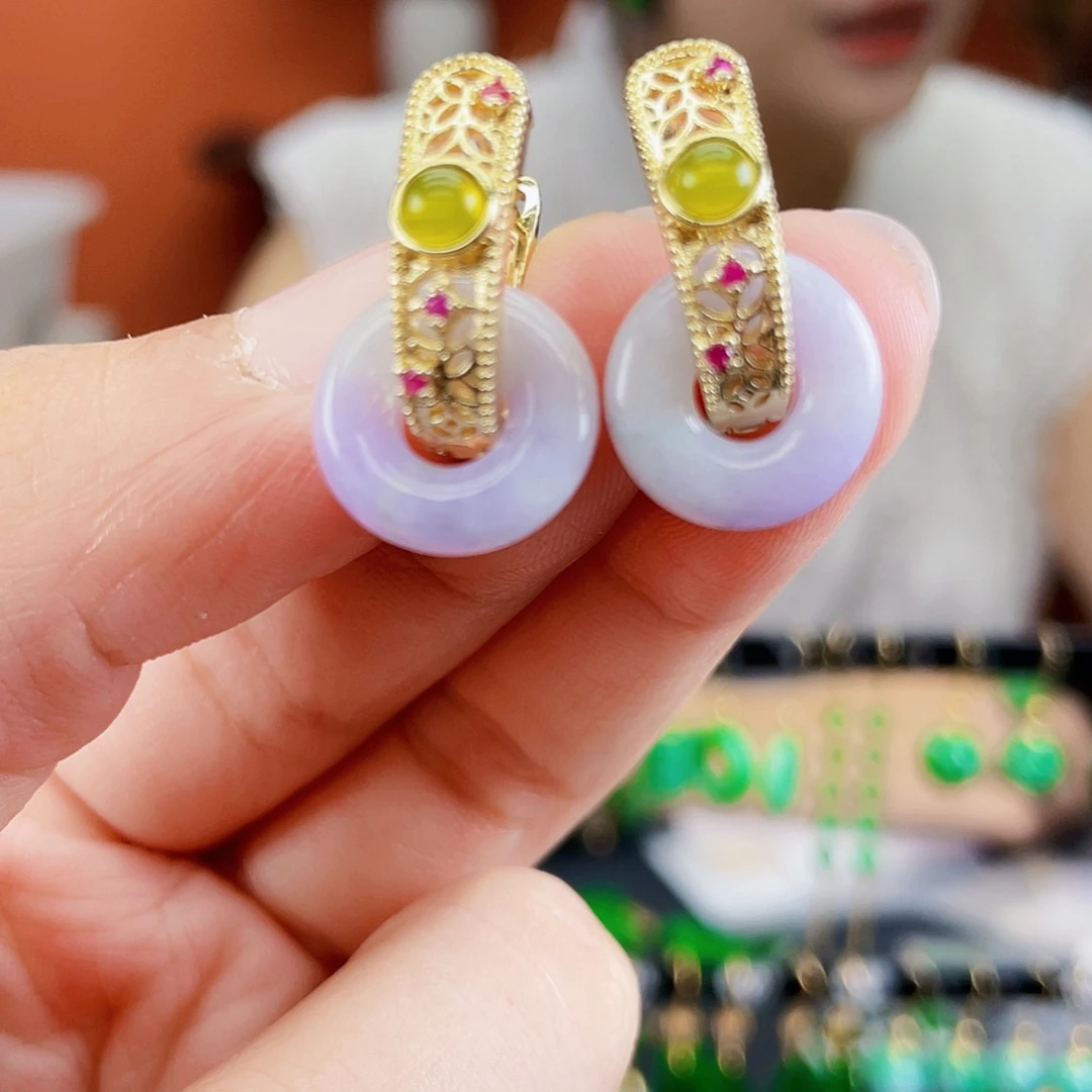 未镶嵌翡翠耳饰饰品