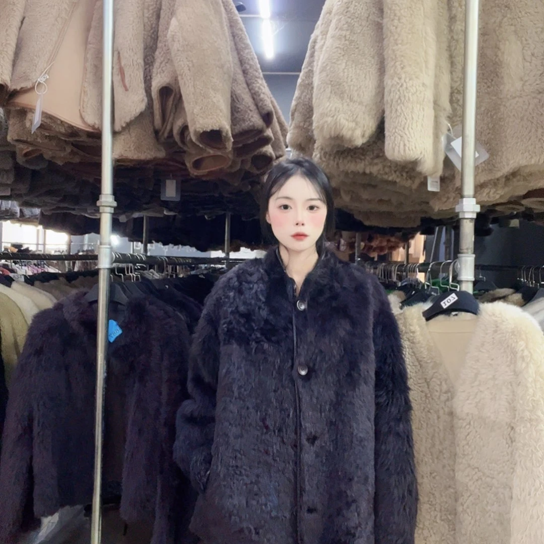 真皮皮毛一体外套222-3334