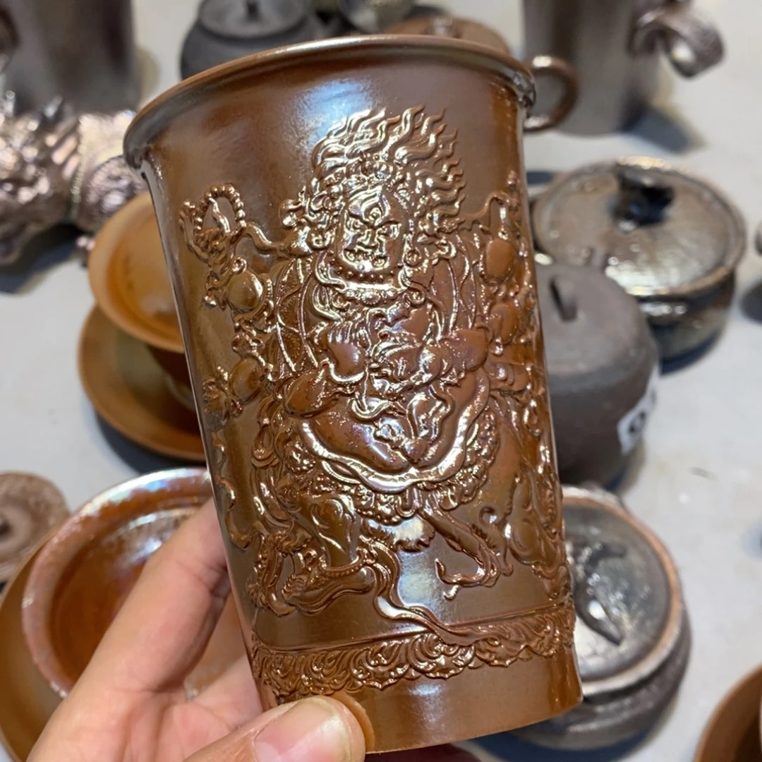 柴烧茶具陶瓷杯子