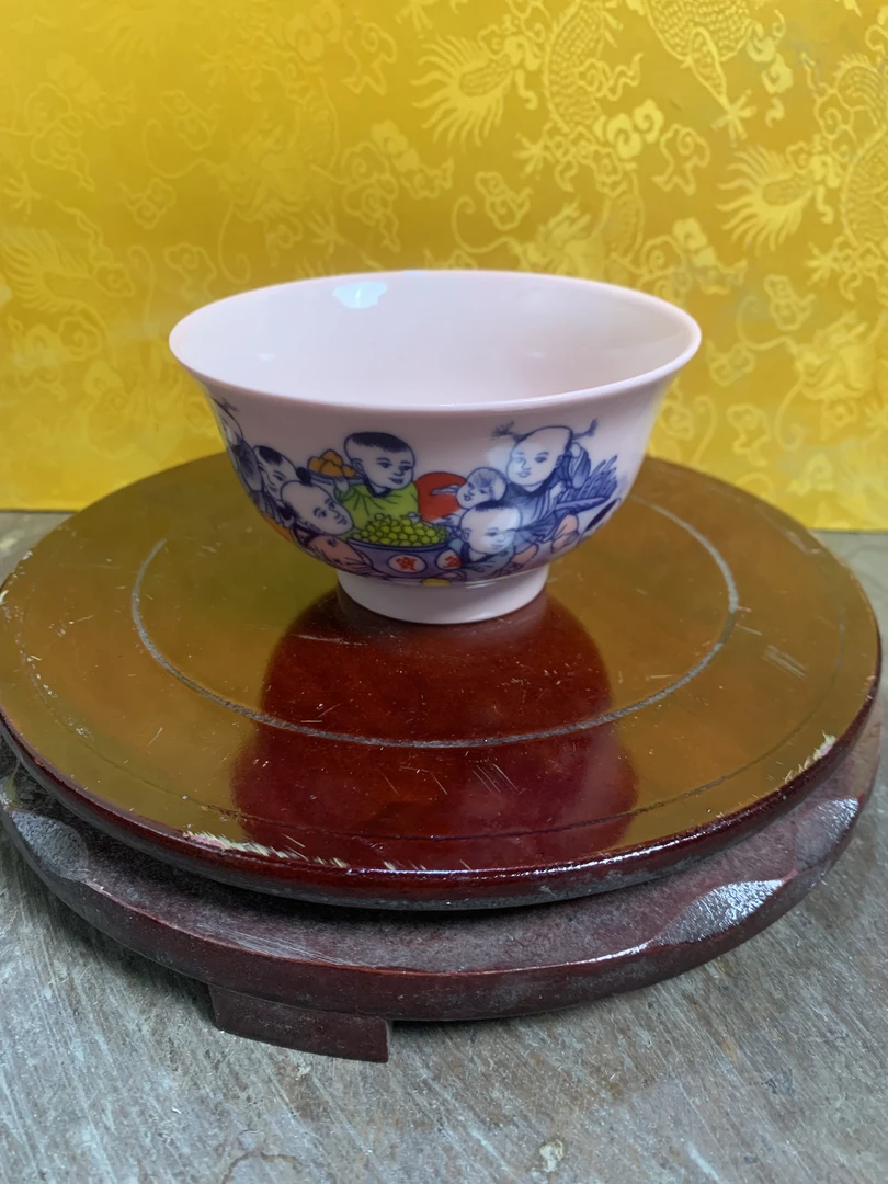 景德镇高端童子图碗