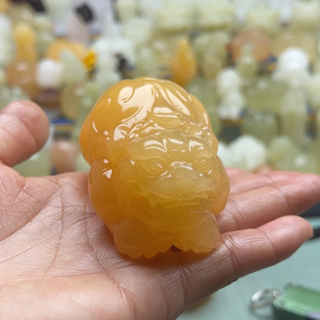 天***时玉天然桌面小摆件