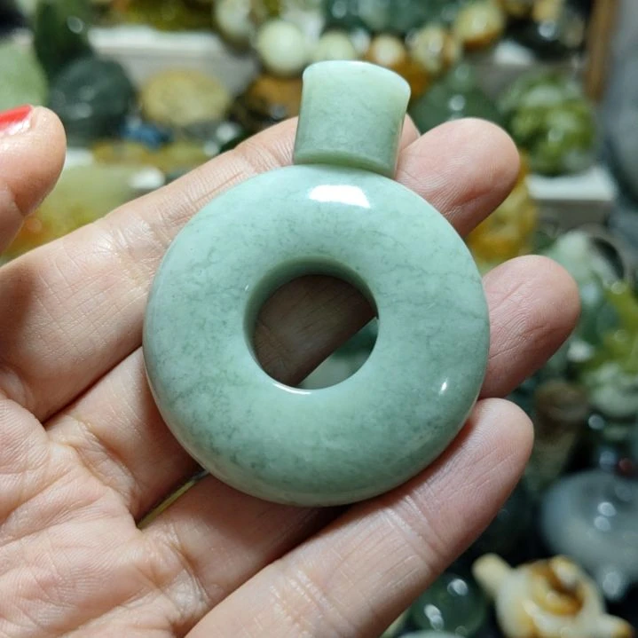 岫玉平安扣未镶嵌