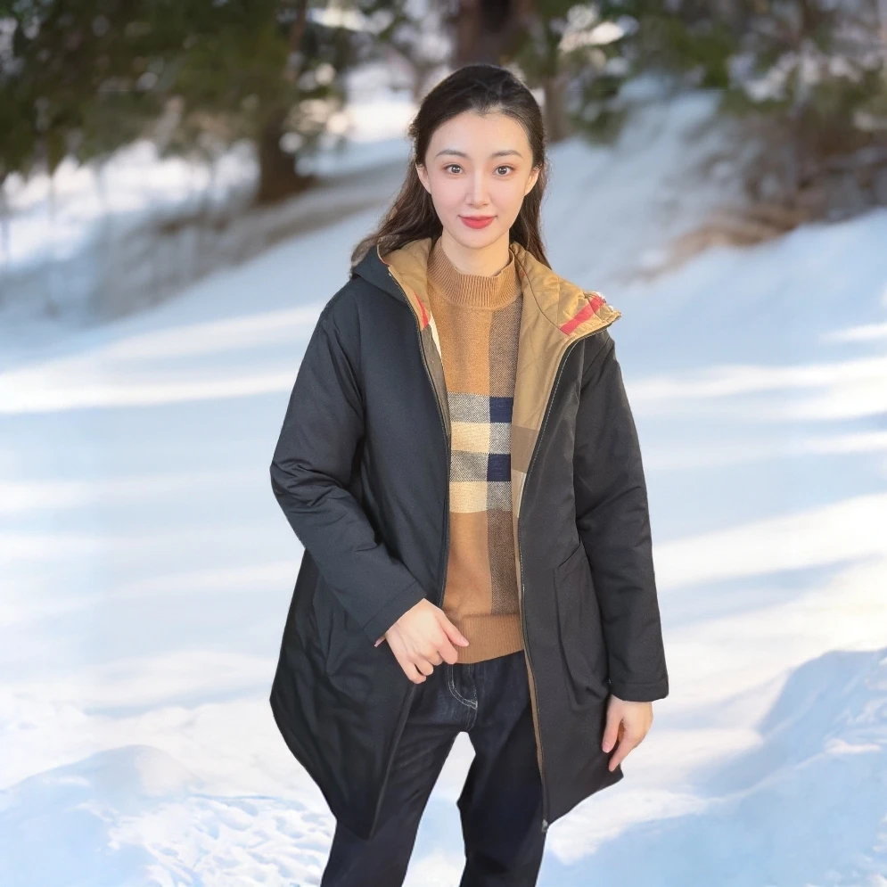 【双面穿】25暖冬新款大格棉服