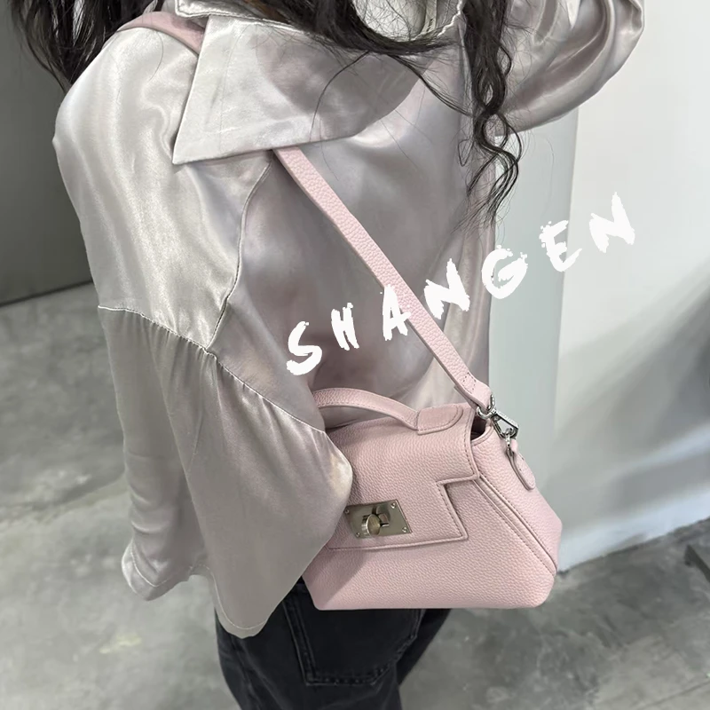 【尚恩CC】SK-82225-陶瓷粉-19*7*21轻奢时尚女士新款手提斜挎包