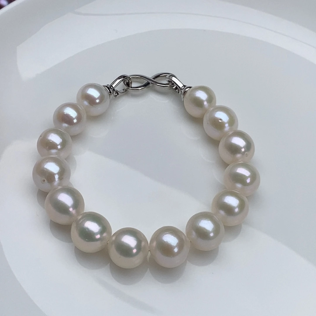 颈饰银S925镶嵌淡水珍珠