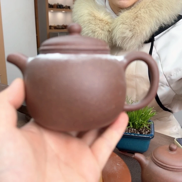 紫砂茶壶买**看底槽清匏尊壶300CC特价微瑕