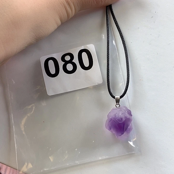 未镶嵌手链水晶紫水晶吊坠