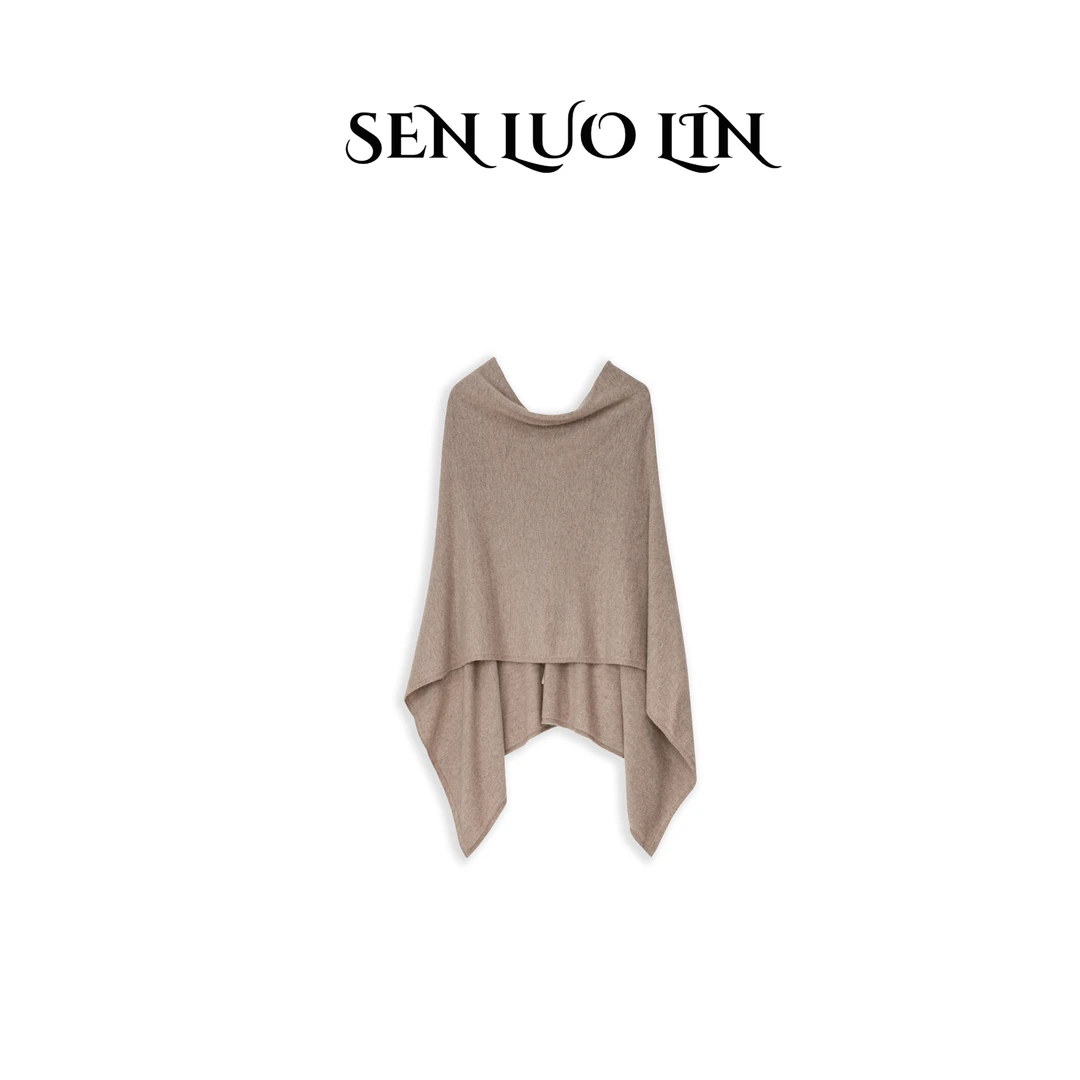 大卓优雅【造型神器】100山羊绒多穿法唯美气质百搭时髦针织女披肩