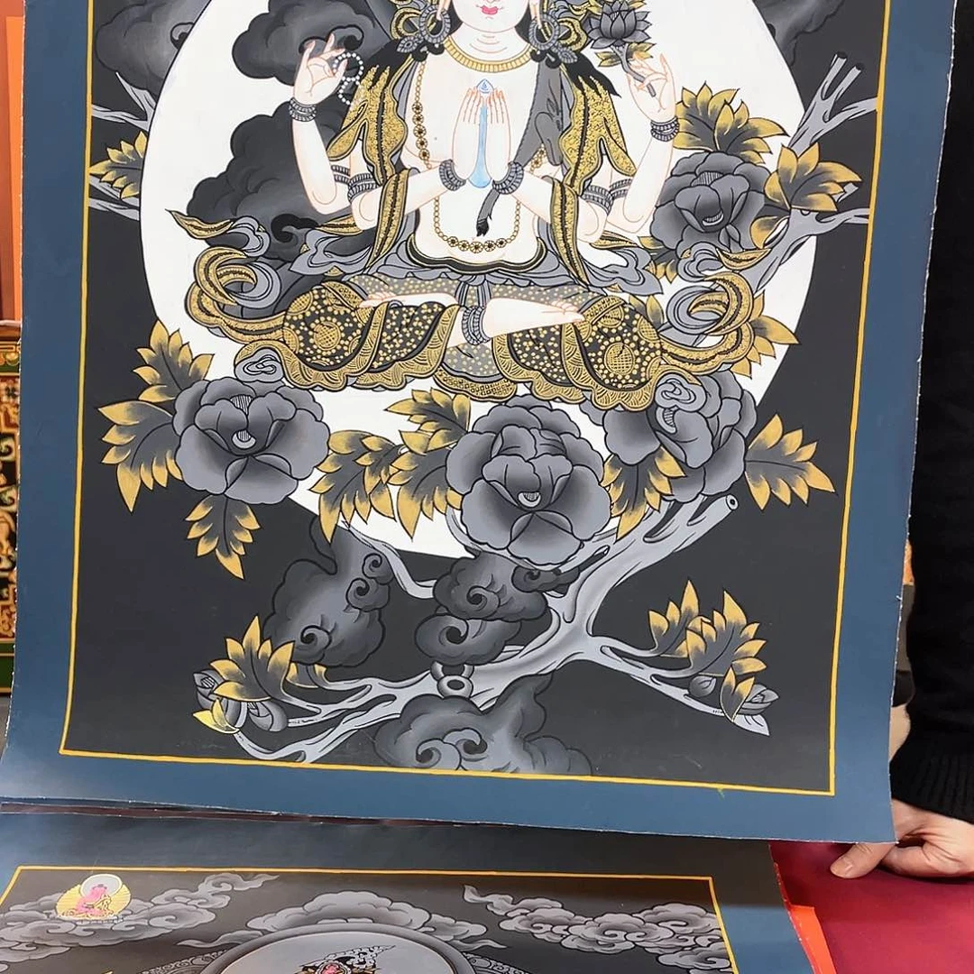 装裱画40×60四臂纯手绘