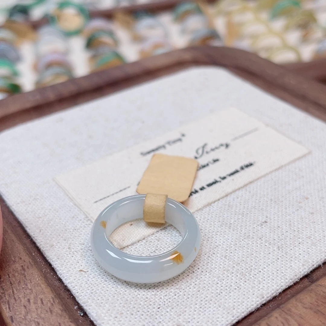 翡翠戒指未镶嵌A49 翡翠戒指 港10