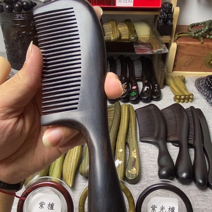 a***y东非黑黄檀（紫光檀）梳子