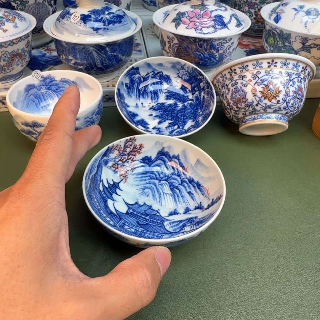 纯手工纯手绘茶具石头315
