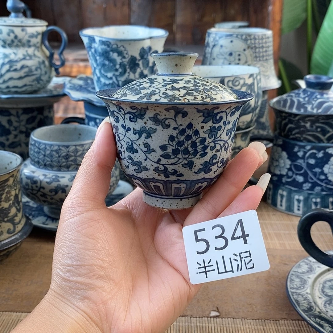 手工手绘青花高温陶瓷