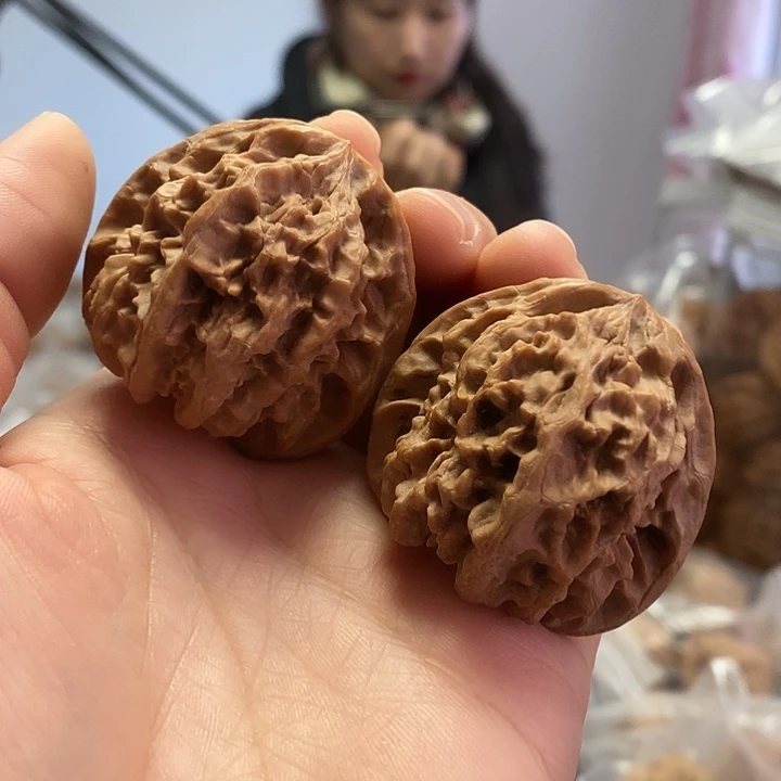 文玩核桃把件42野牛小众