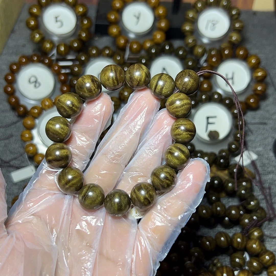 荆***室手串/手链阴沉木阴沉1.5水波