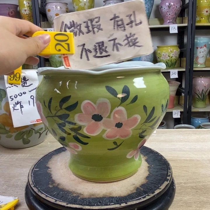 景德镇高温陶瓷花盆