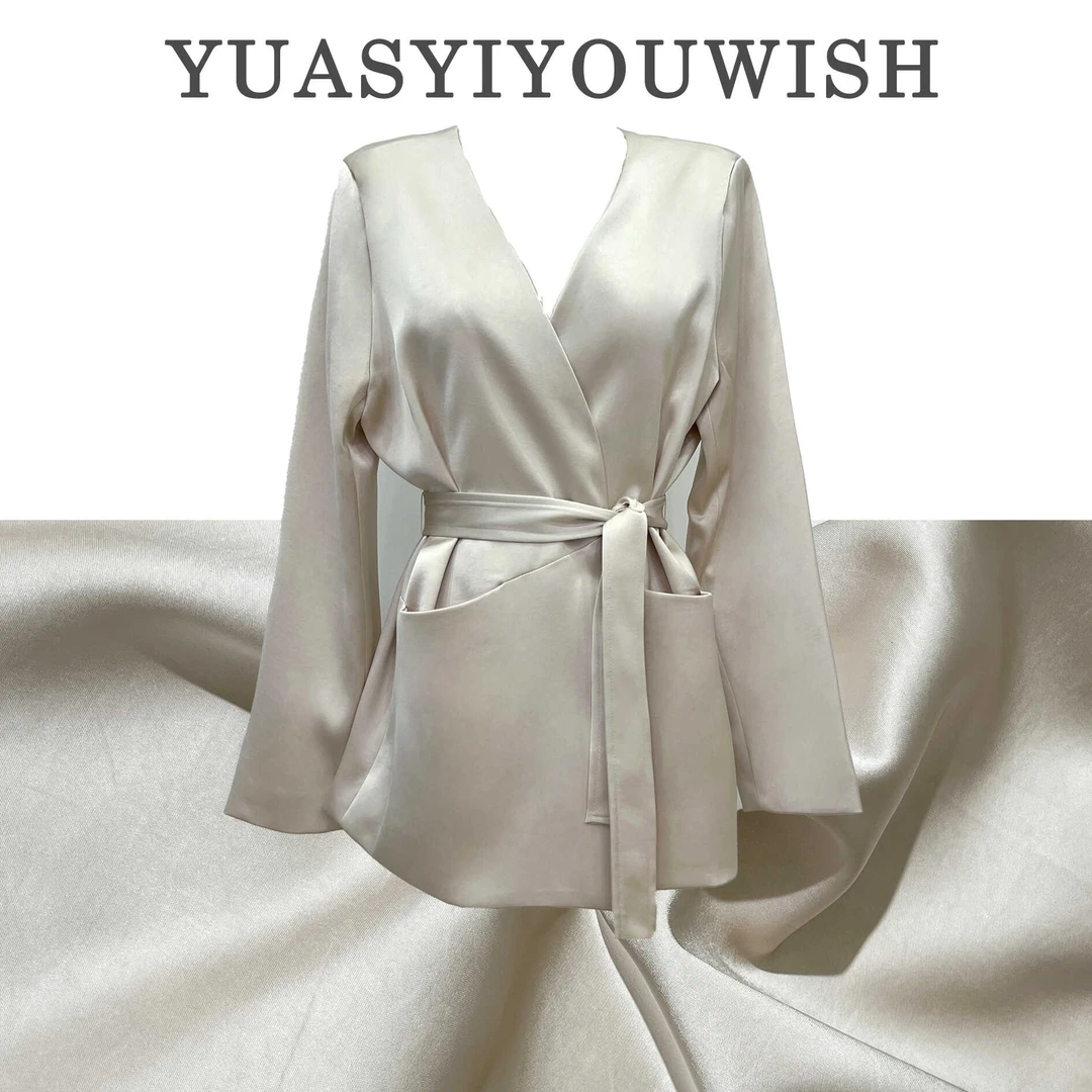 YUASYIYOUWISH|"时合"设计师版型V领高级感小西服