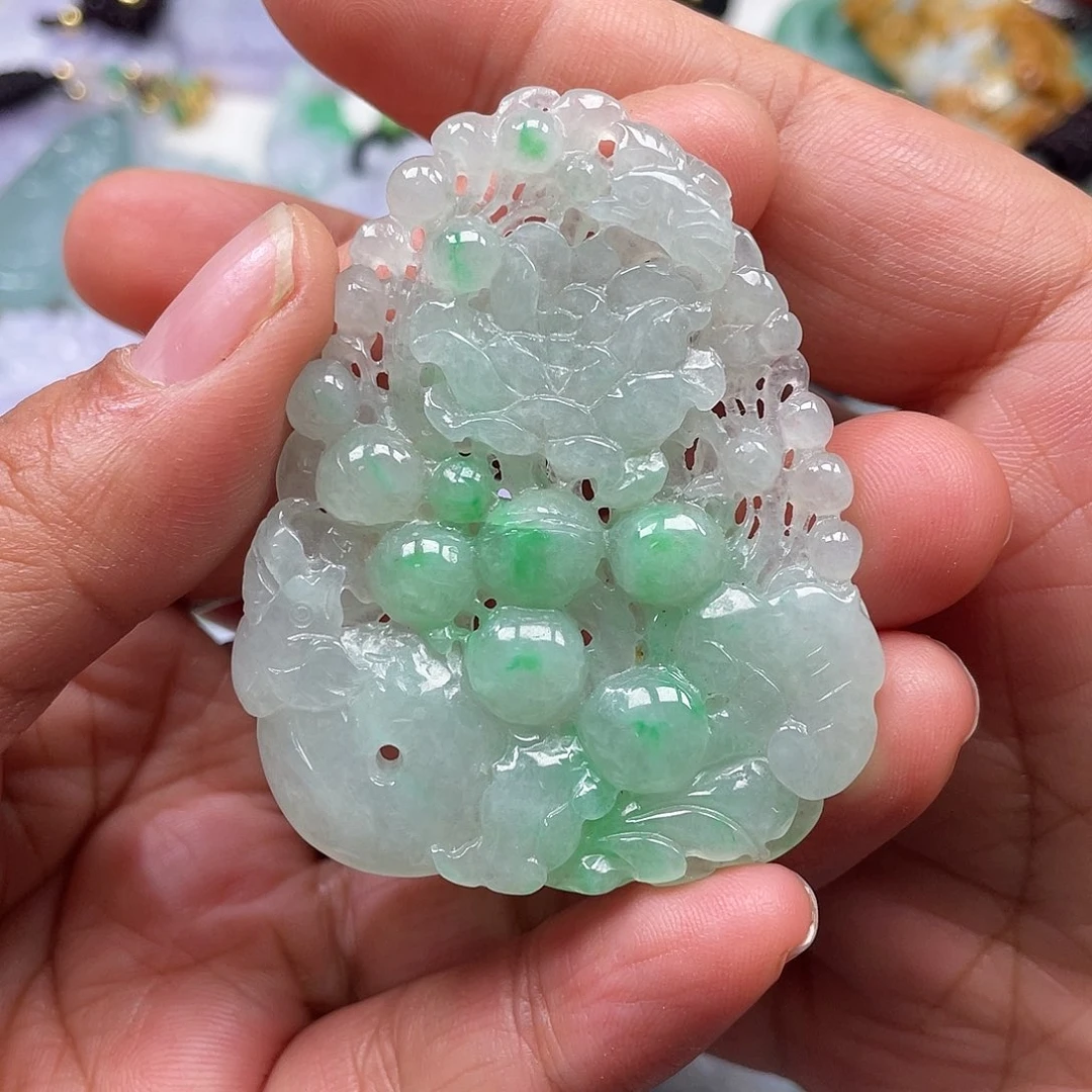 颈饰未镶嵌翡翠翡玉缘翡翠