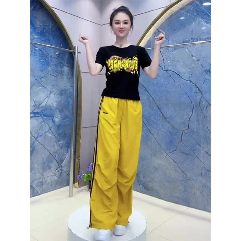 休闲风轻熟风时尚套装显瘦网红夏装新款套装舞服女装夏季宽松洋气