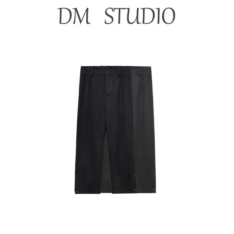 DM12809【长腿精英】蛋妹大码女装微胖mm秋冬复古直筒裤长裤裤子