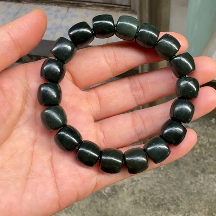 和田玉未镶嵌颈饰头货且末蓝12