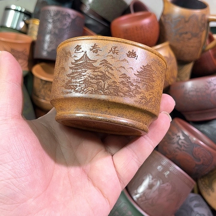 茶杯紫砂全手工紫砂主人杯