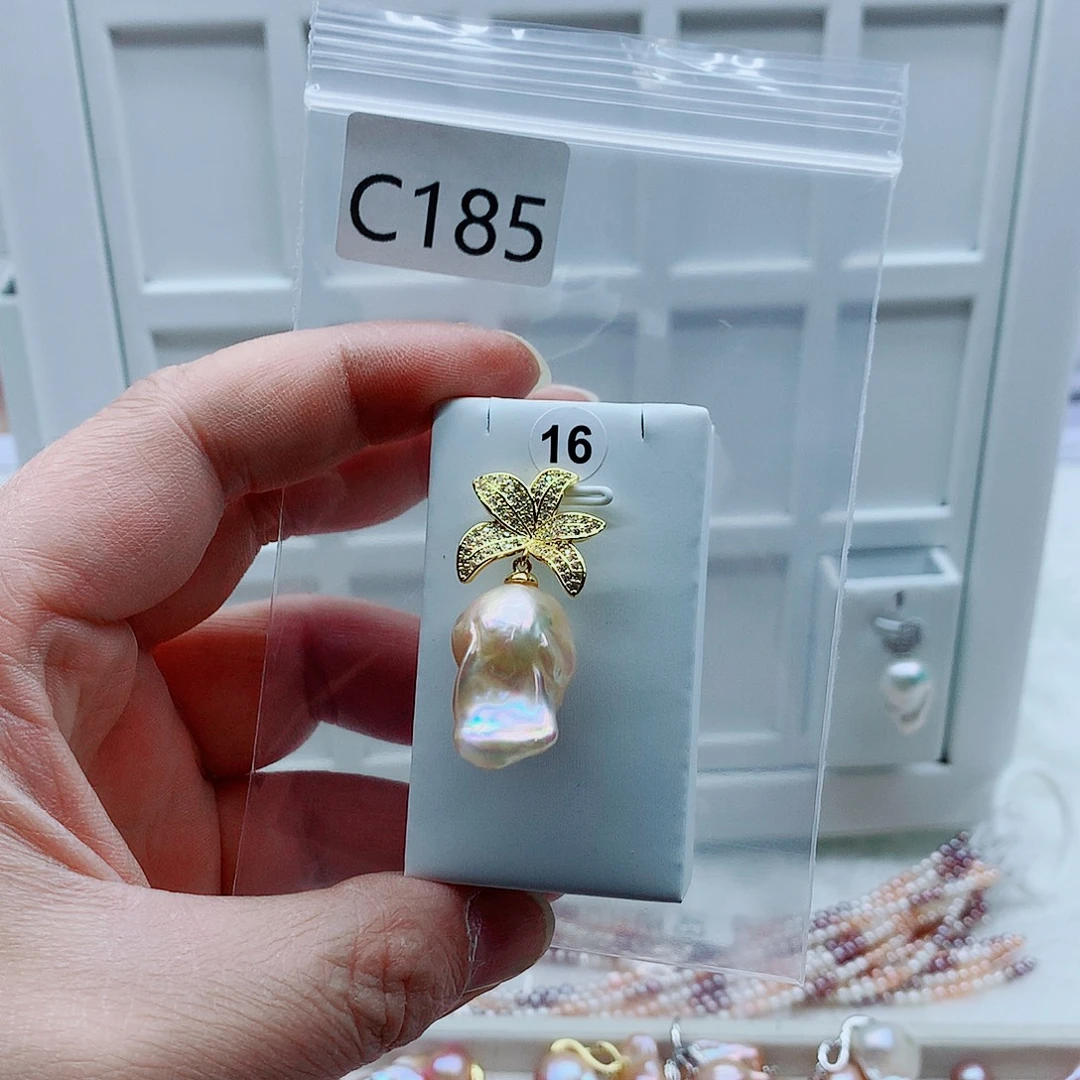 吊坠(不含链)淡水珍珠合金