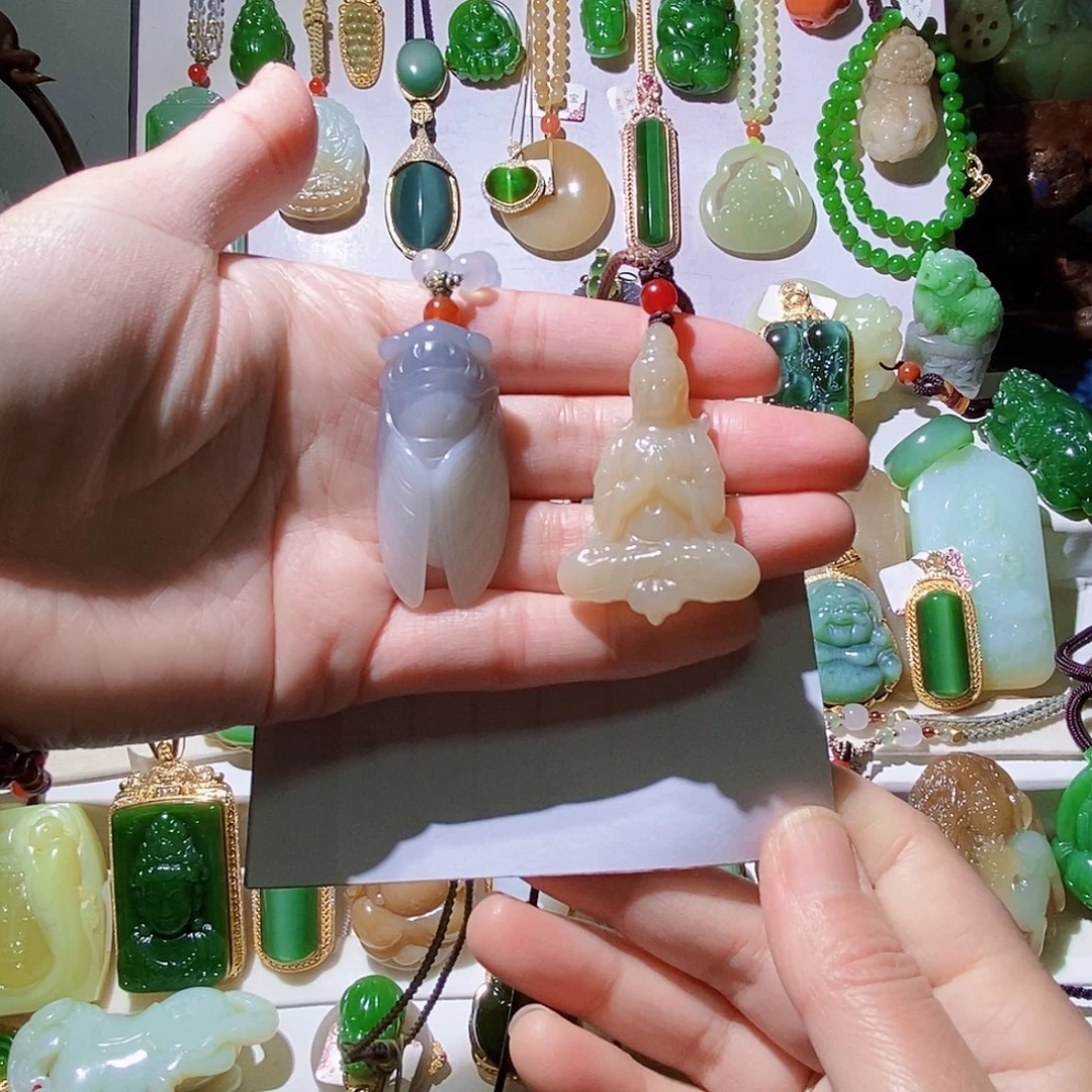 和田玉未镶嵌颈饰