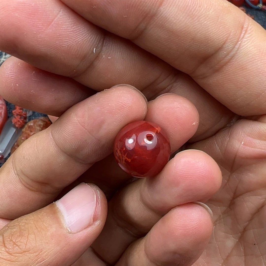 南红玛瑙单珠未镶嵌喵*～
