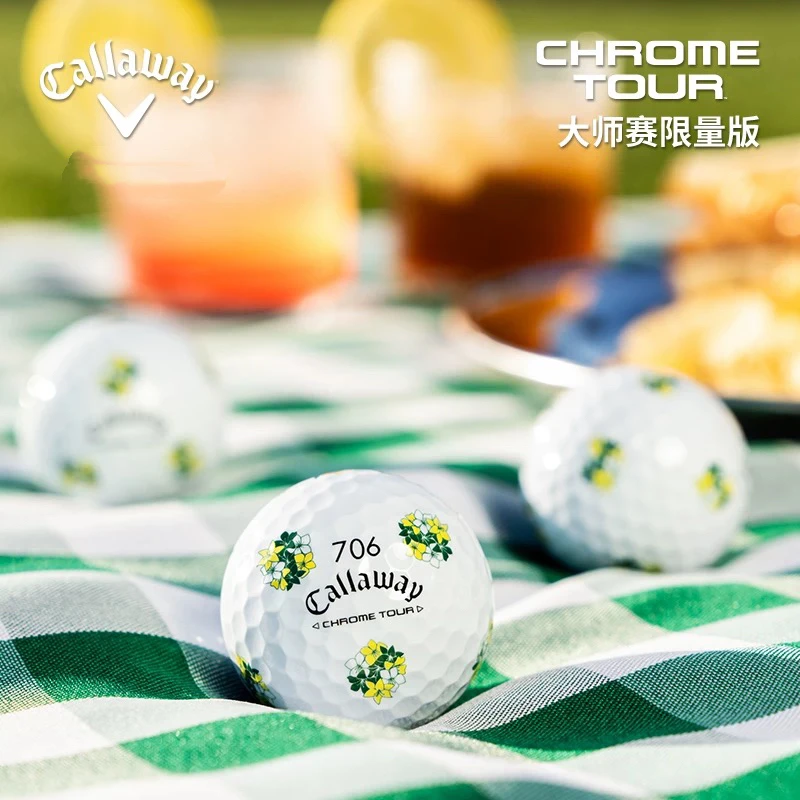 【大师赛限量款】Callaway卡拉威高尔夫球25新CHROME TOUR四层球