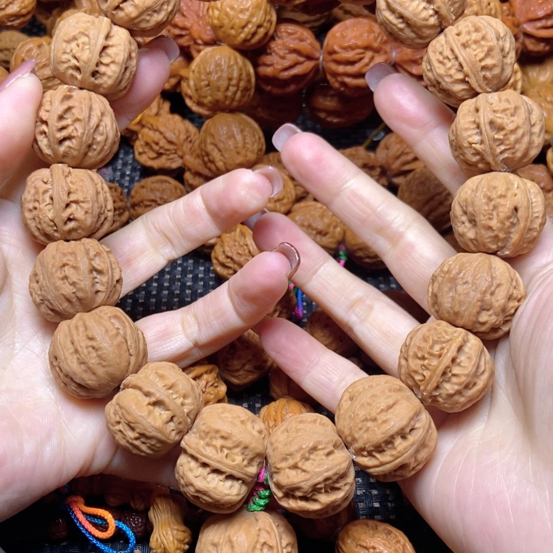 文玩核桃手串磨盘粗筋手持