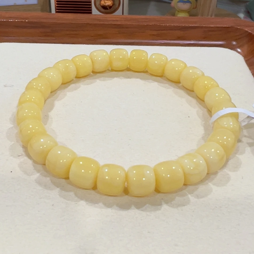 未镶嵌蜜蜡手链@****丶8.5m浓蜡顺色老型手串开播福利