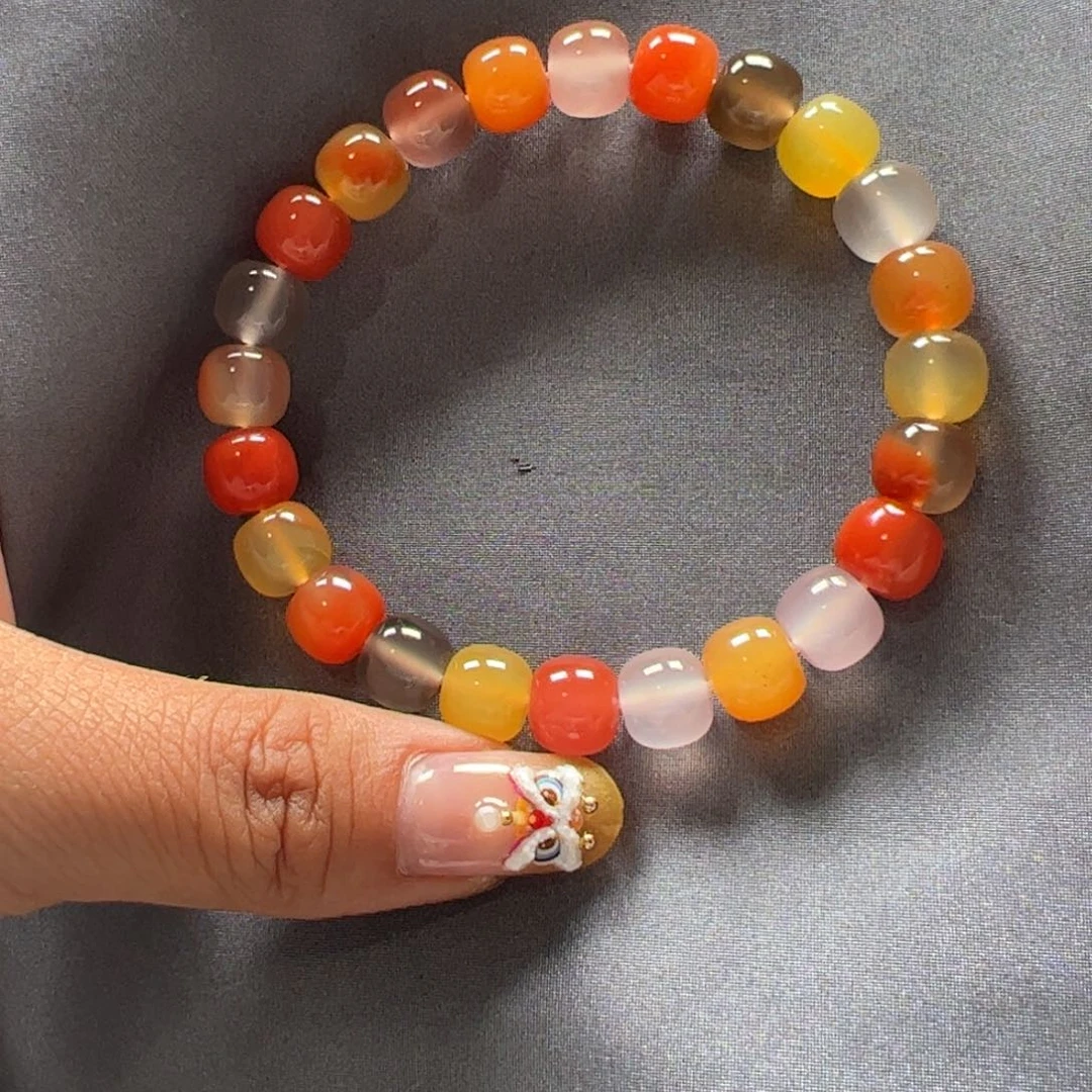 南红玛瑙手链未镶嵌