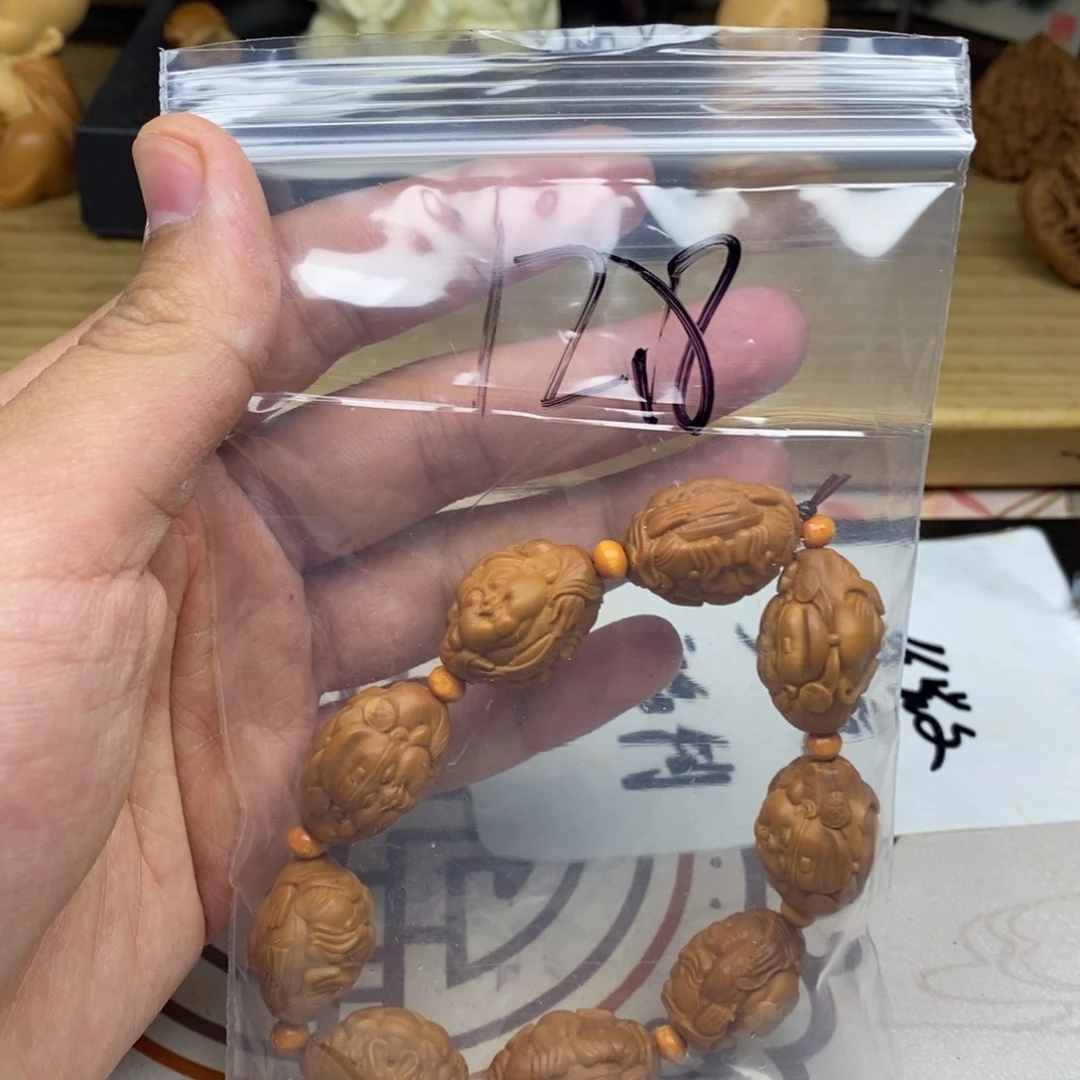 橄榄核手串/手链橄榄核雕刻工艺宇