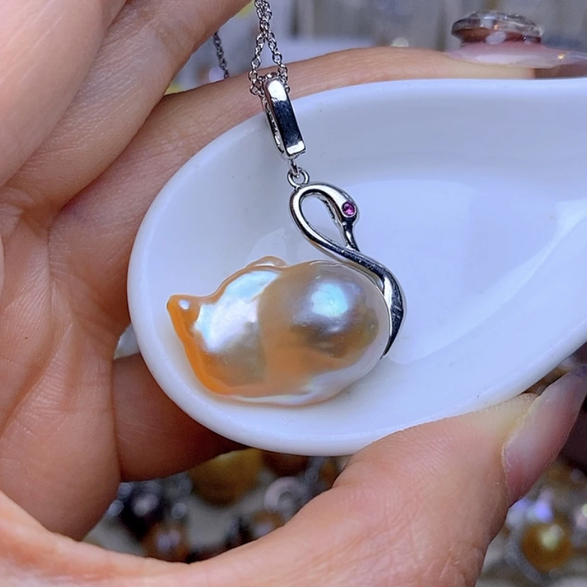 【闪购商品】淡水珍珠吊坠合金