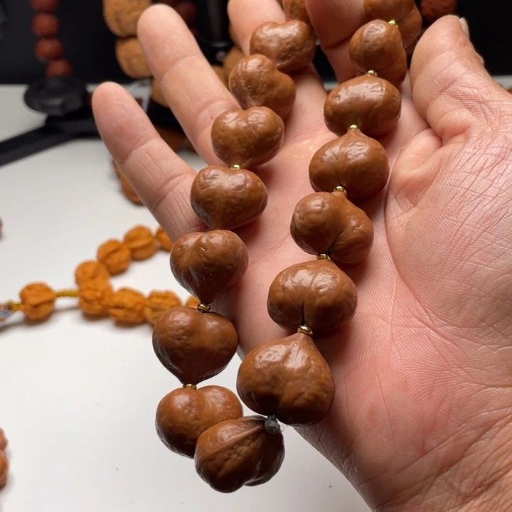 手串文玩核桃天然野生叽宝核桃屁桃