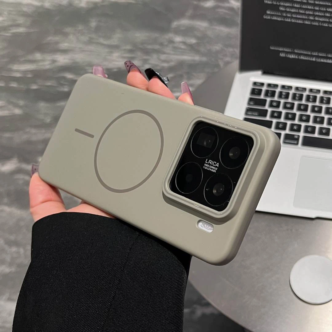 适用于小米15手机壳细圈磁吸15Pro新款超薄磨砂xiaomi14全包防摔