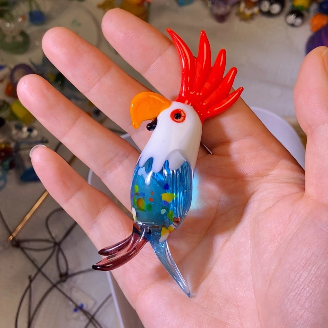 手工艺品琉璃鹦鹉