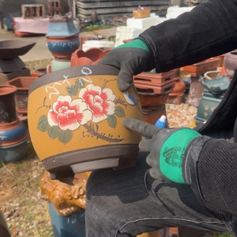 紫砂花盆紫砂花盆盆景盆栽