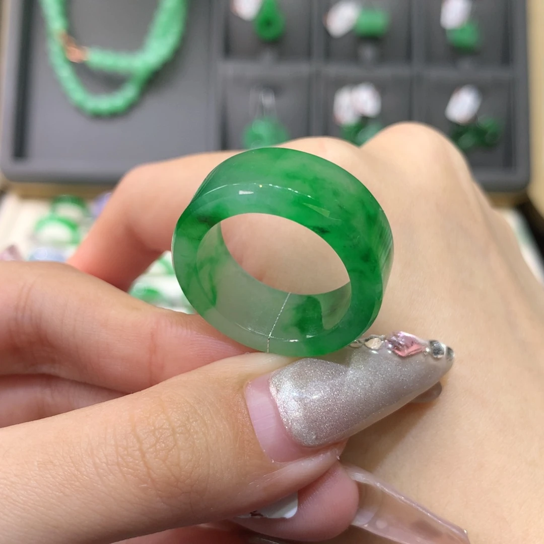 翡翠戒指未镶嵌21-23方戒