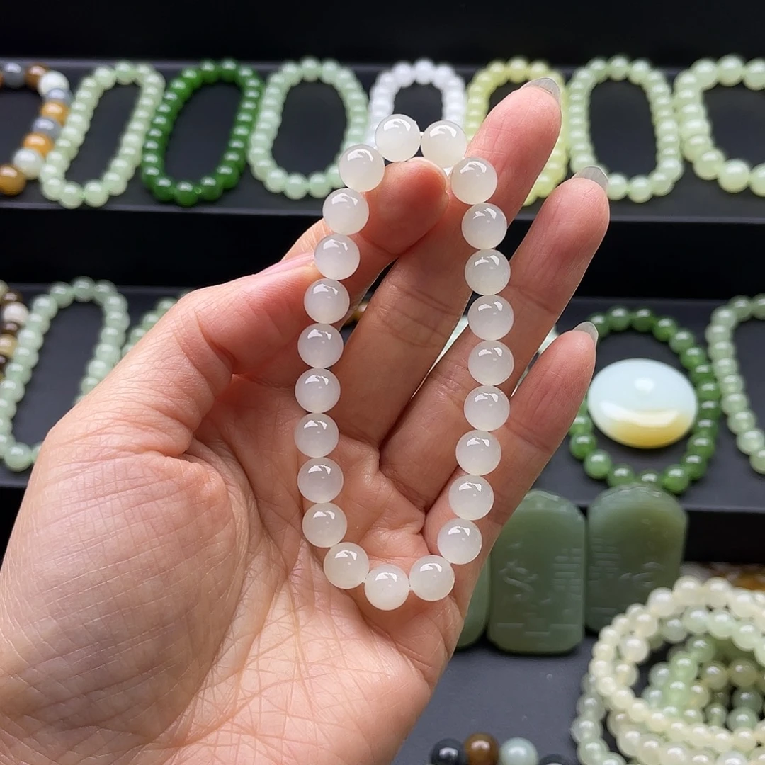 和田玉未镶嵌手链