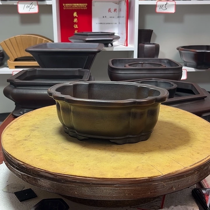 紫砂花盆白*瑕1111111111111111