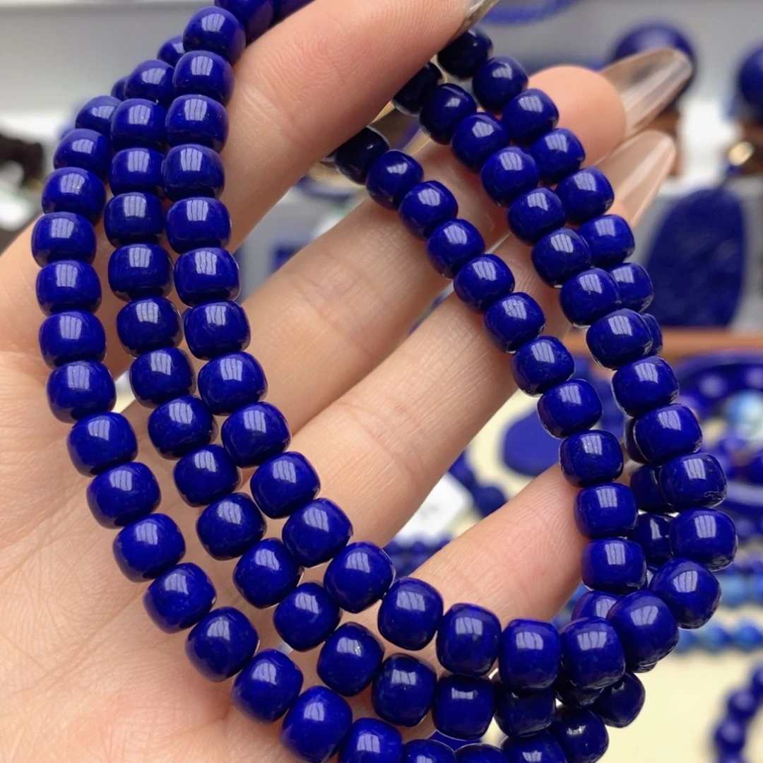 青金石未镶嵌手链6mm108